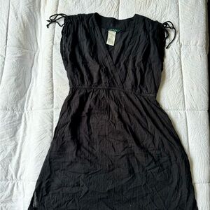 Ralph Lauren black dress with string details